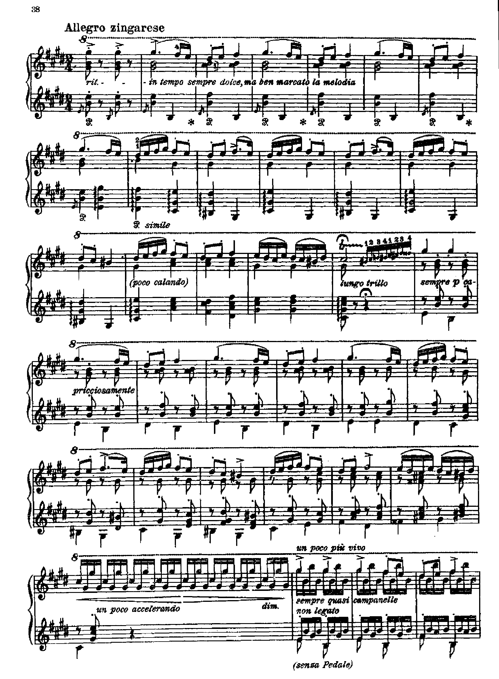 匈牙利狂想曲第十二首 键盘类 钢琴钢琴曲谱（图3）
