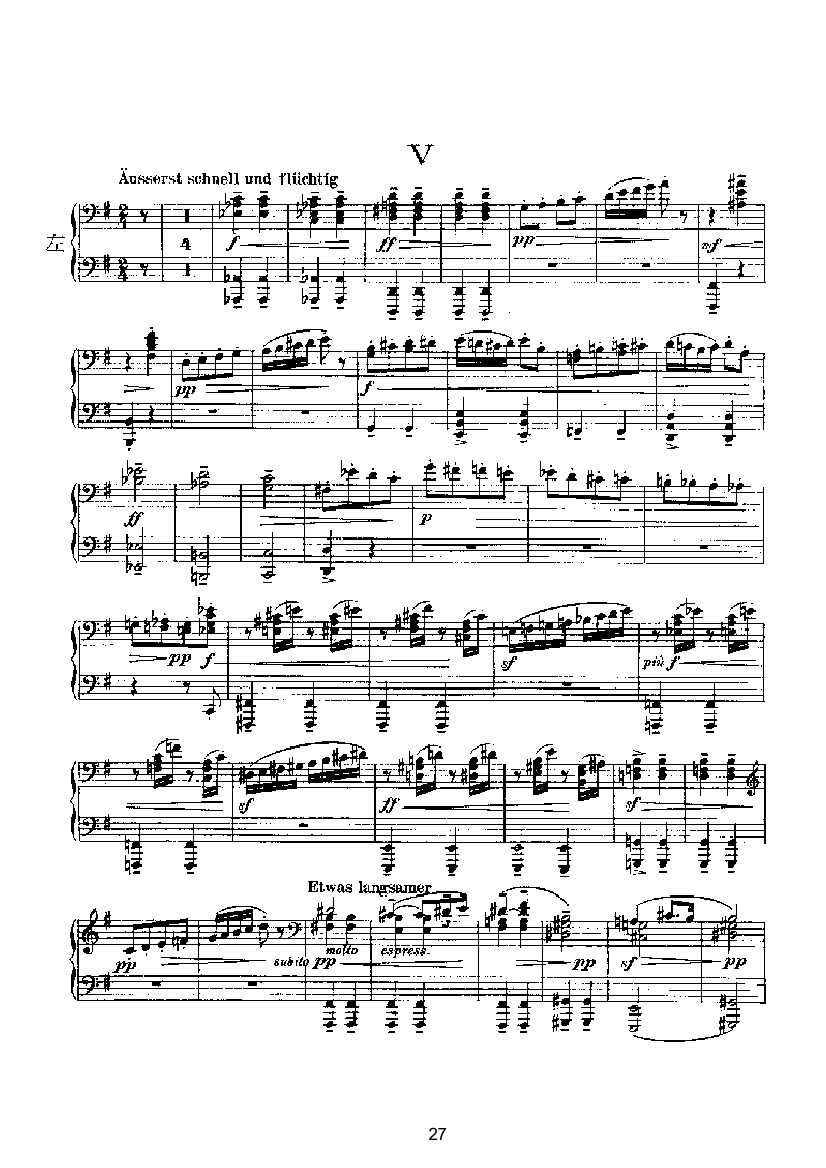 滑稽曲六首op.58（四手联弹） 键盘类 钢琴钢琴曲谱（图27）