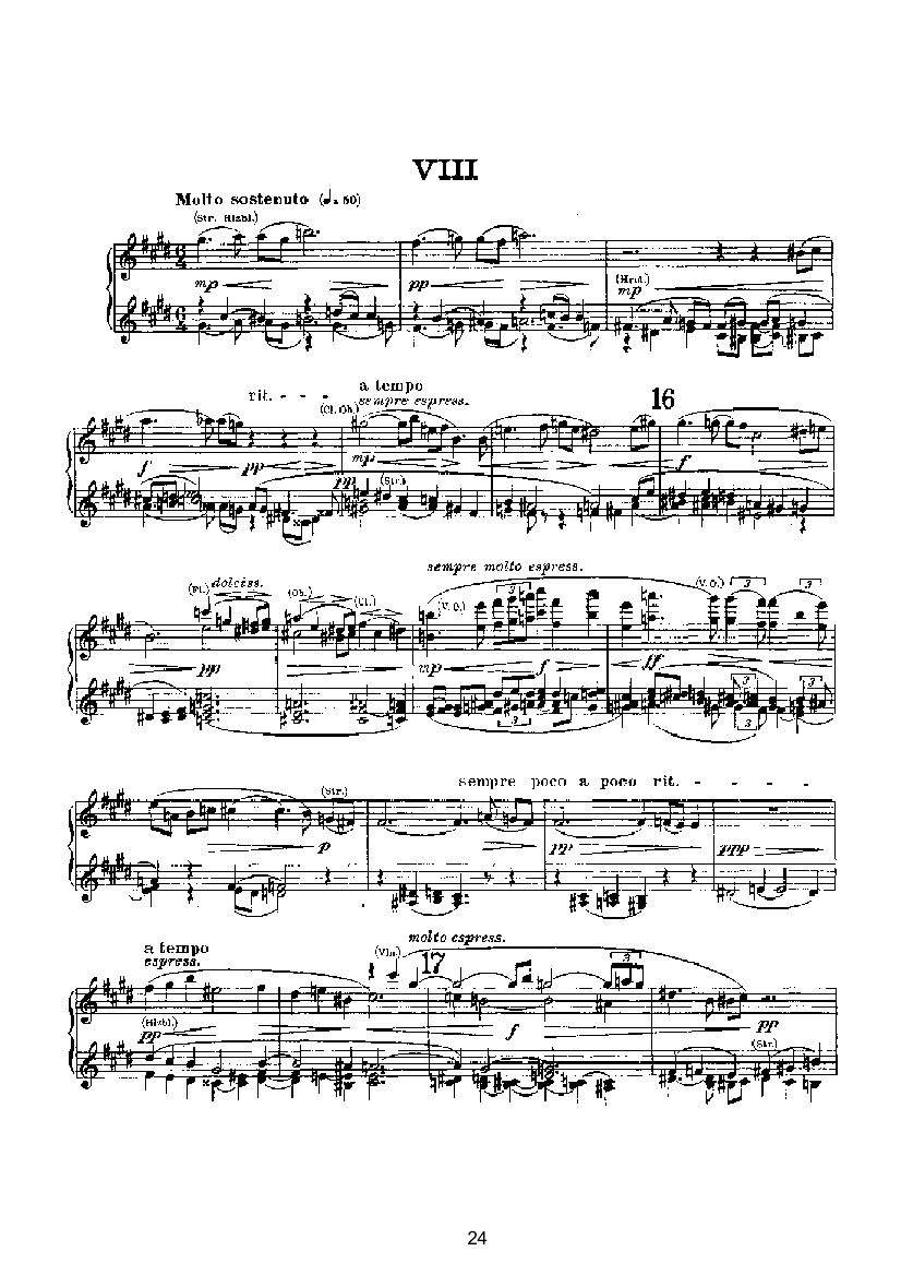 变奏与赋格（四手联弹） 键盘类 钢琴钢琴曲谱（图24）