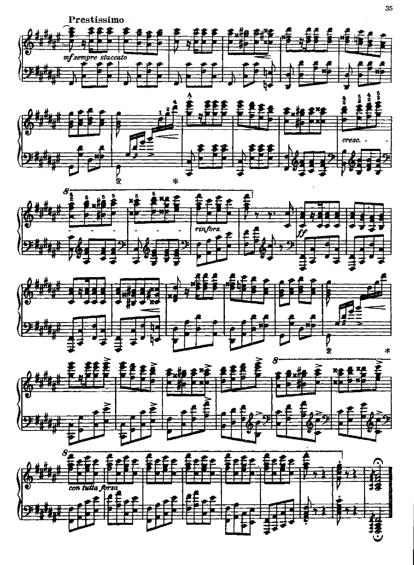 匈牙利狂想曲第十一首 键盘类 钢琴钢琴曲谱（图9）