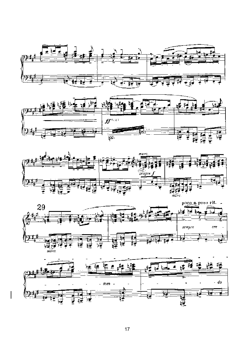 赋格（四手联弹） 键盘类 钢琴钢琴曲谱（图17）