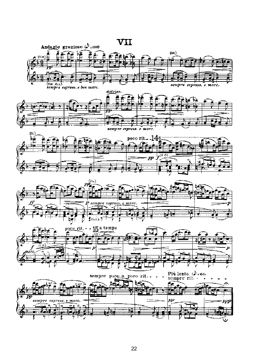 变奏与赋格（四手联弹） 键盘类 钢琴钢琴曲谱（图22）