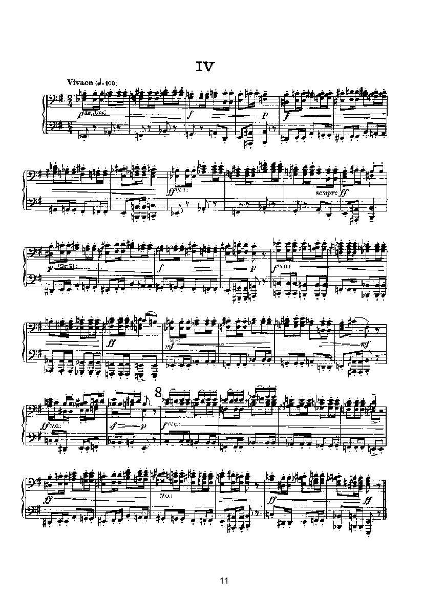变奏与赋格（四手联弹） 键盘类 钢琴钢琴曲谱（图11）