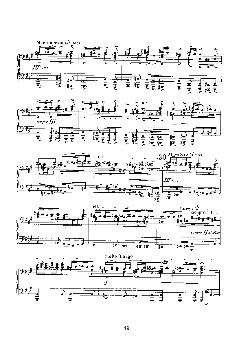 赋格（四手联弹） 键盘类 钢琴钢琴曲谱（图19）