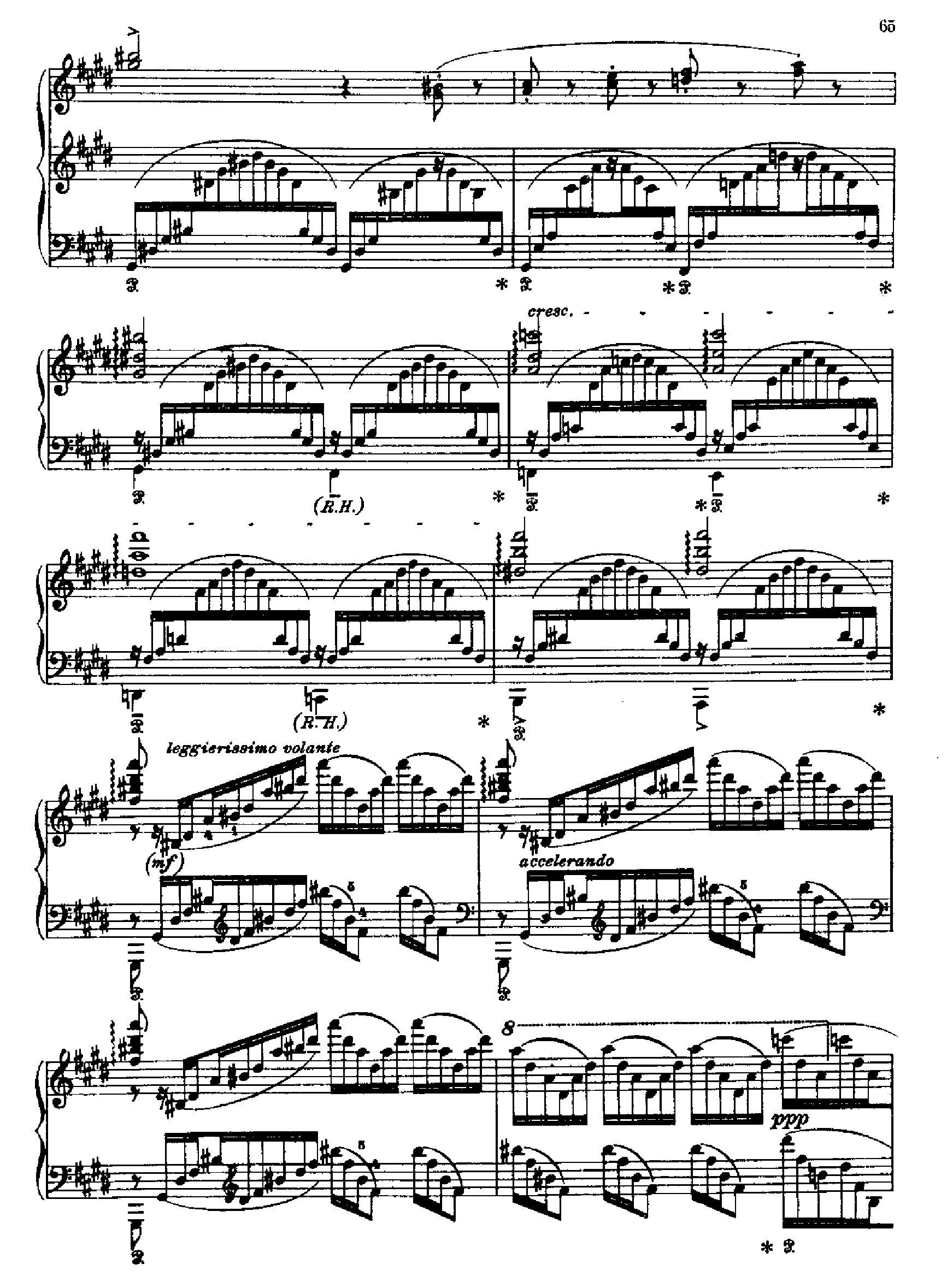 音乐会练习曲三首之3 键盘类 钢琴钢琴曲谱（图6）