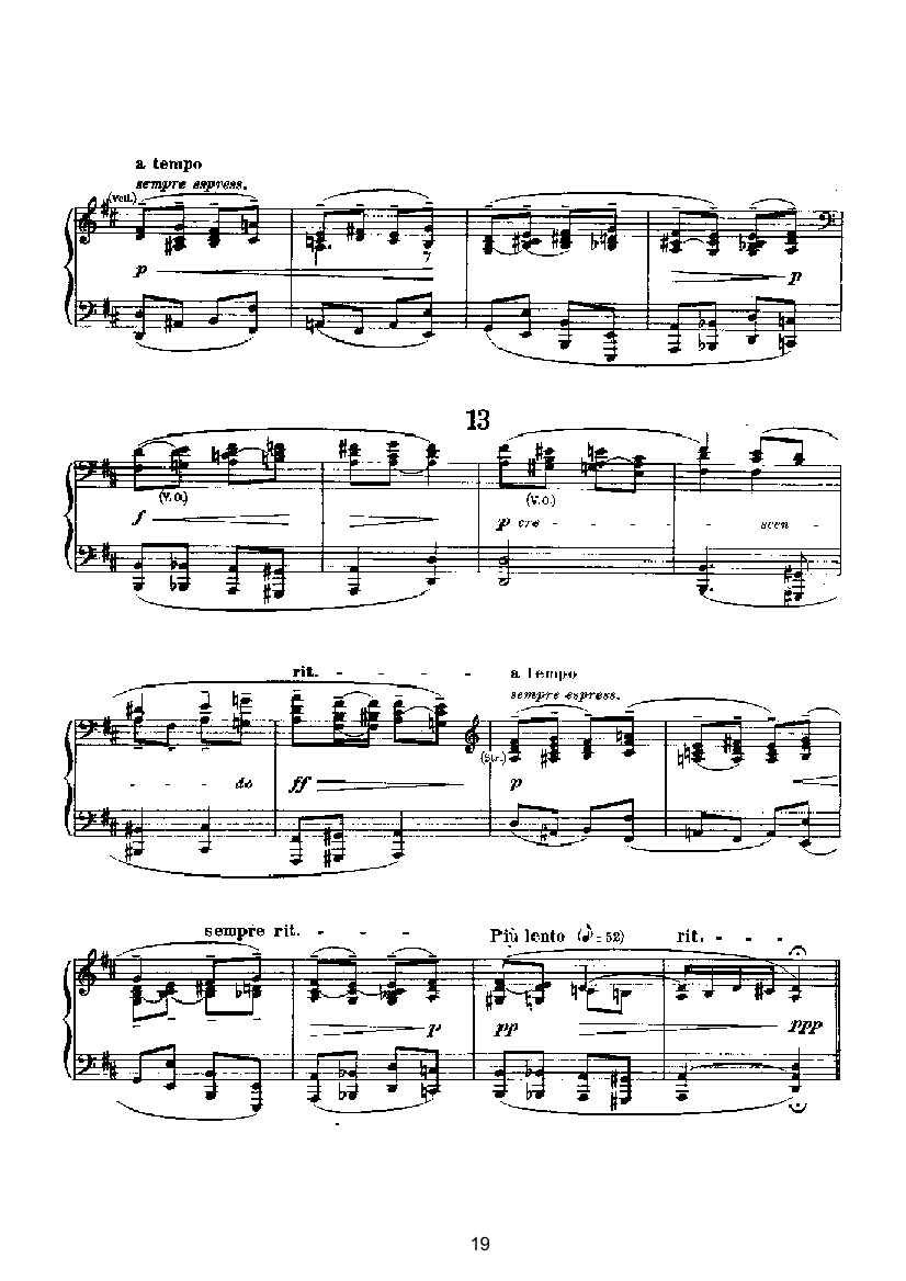 变奏与赋格（四手联弹） 键盘类 钢琴钢琴曲谱（图19）