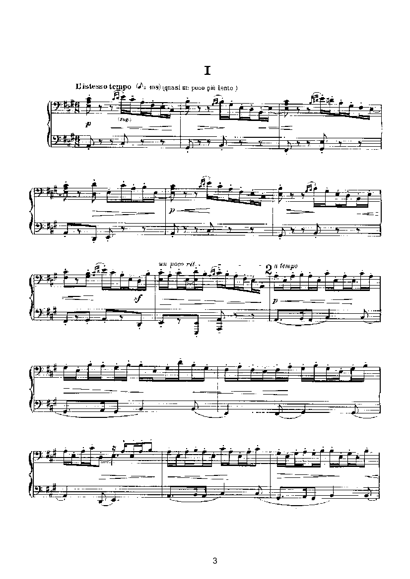 变奏与赋格（四手联弹） 键盘类 钢琴钢琴曲谱（图3）