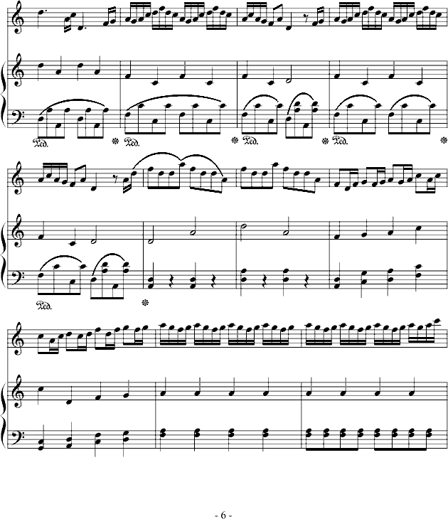 赛马钢琴曲谱（图6）