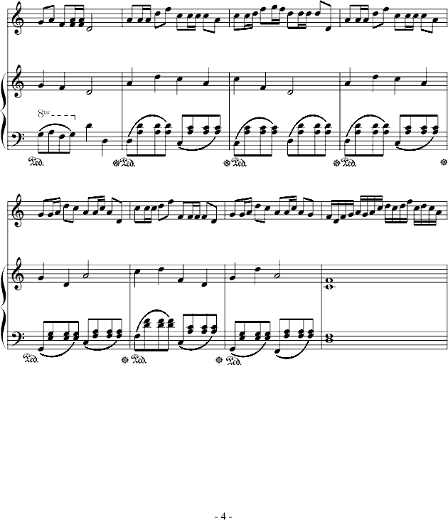 赛马钢琴曲谱（图4）