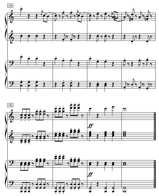 拉德斯基进行曲（双钢琴）钢琴曲谱（图16）
