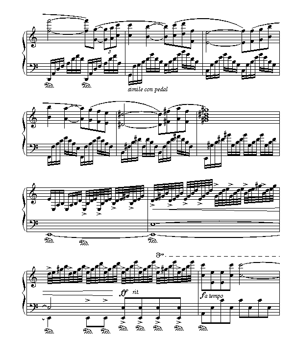 爱情的故事钢琴曲谱（图3）