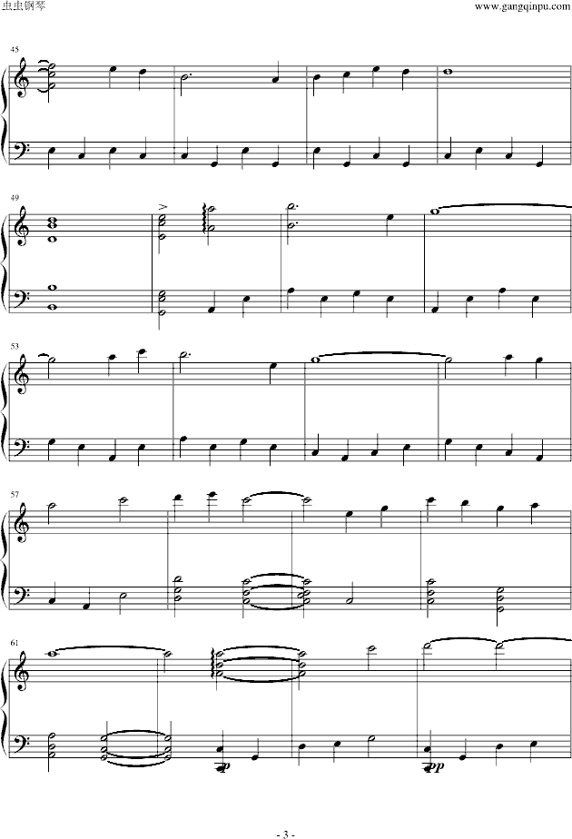 情圣钢琴曲谱（图3）
