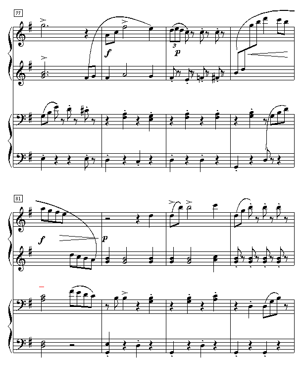 拉德斯基进行曲（双钢琴）钢琴曲谱（图10）