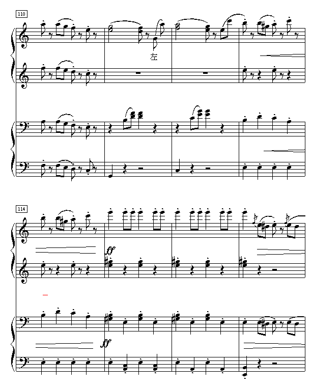拉德斯基进行曲（双钢琴）钢琴曲谱（图14）