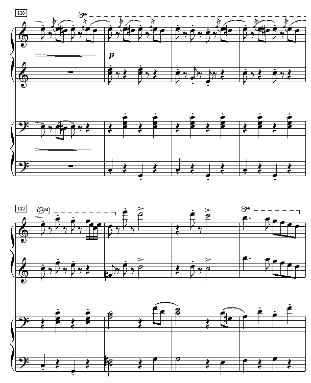 拉德斯基进行曲（双钢琴）钢琴曲谱（图15）