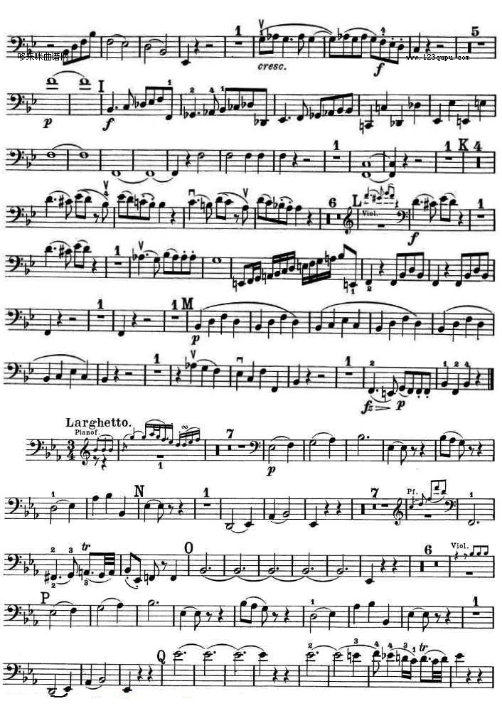 提琴三重奏 第二首 降B大调 K.502之Cello TRIO钢琴曲谱（图2）