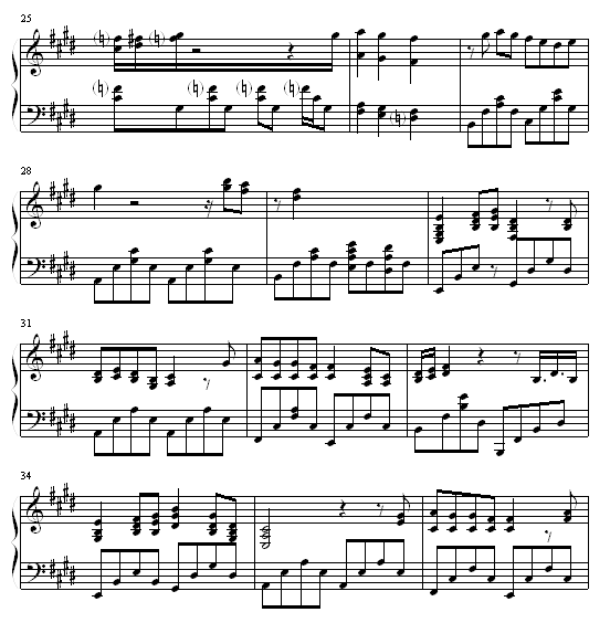 最终幻想9 MELODIES OF LIFE钢琴曲谱（图3）