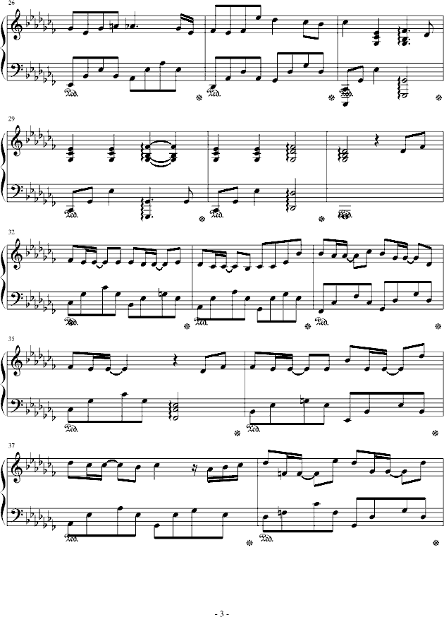心距钢琴曲谱（图3）