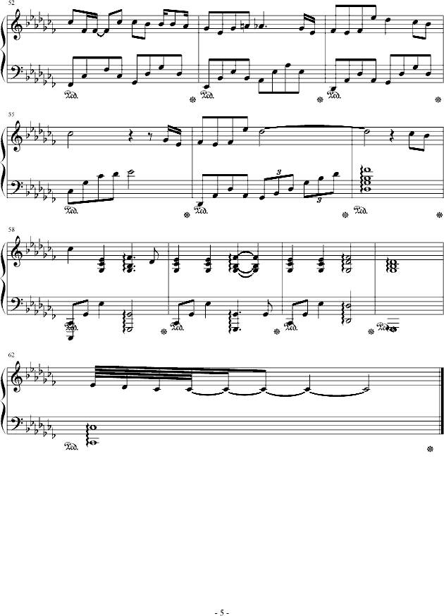 心距钢琴曲谱（图5）
