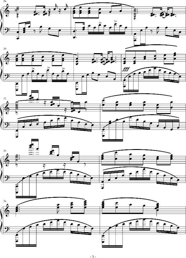 花非夜钢琴曲谱（图3）