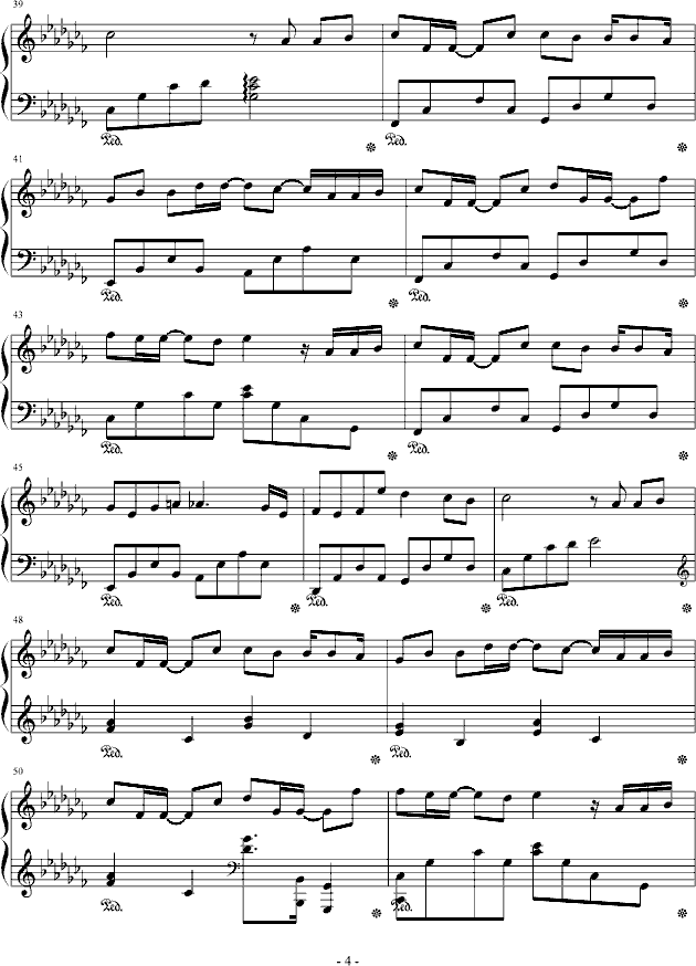 心距钢琴曲谱（图4）