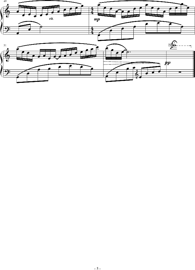 花非夜钢琴曲谱（图5）
