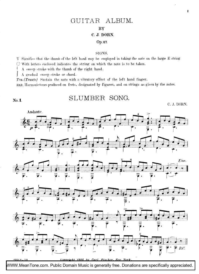 SlumberSong钢琴曲谱（图1）