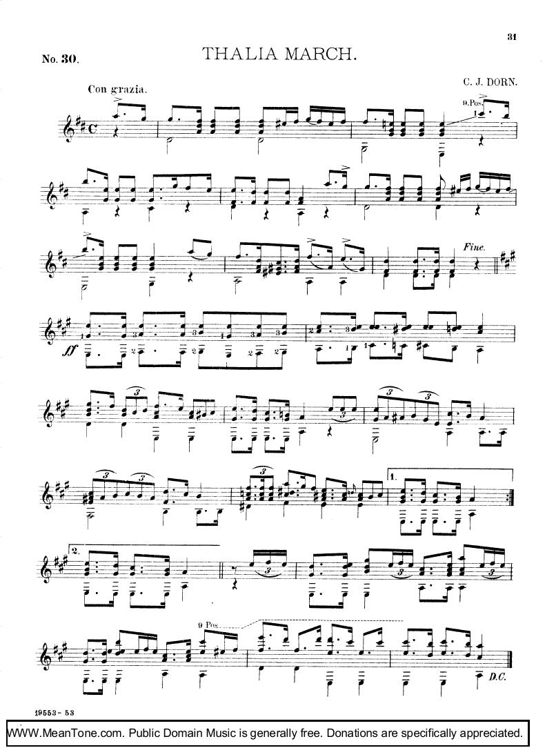 Thalia March钢琴曲谱（图1）