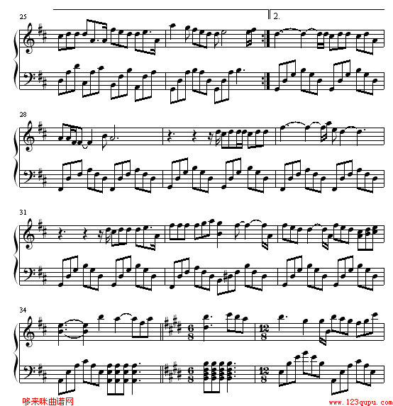 I think i钢琴曲谱（图3）
