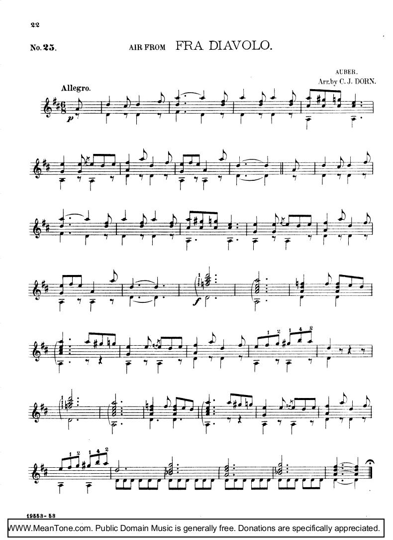 Fra Dlkavolo钢琴曲谱（图1）