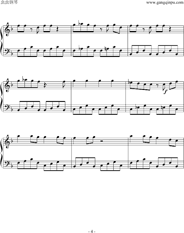 彩虹的微笑钢琴曲谱（图4）