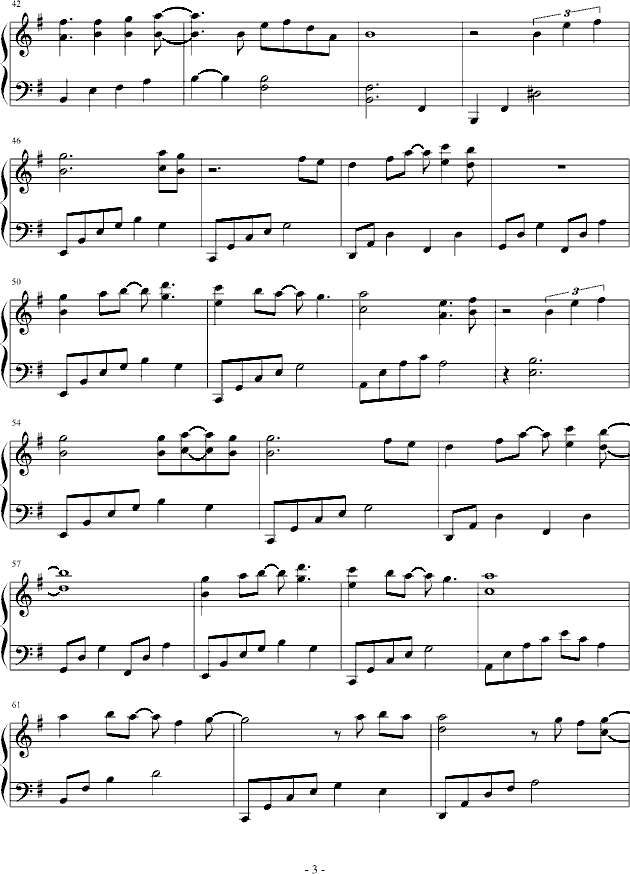 我们的爱 -编配独奏版钢琴曲谱（图3）