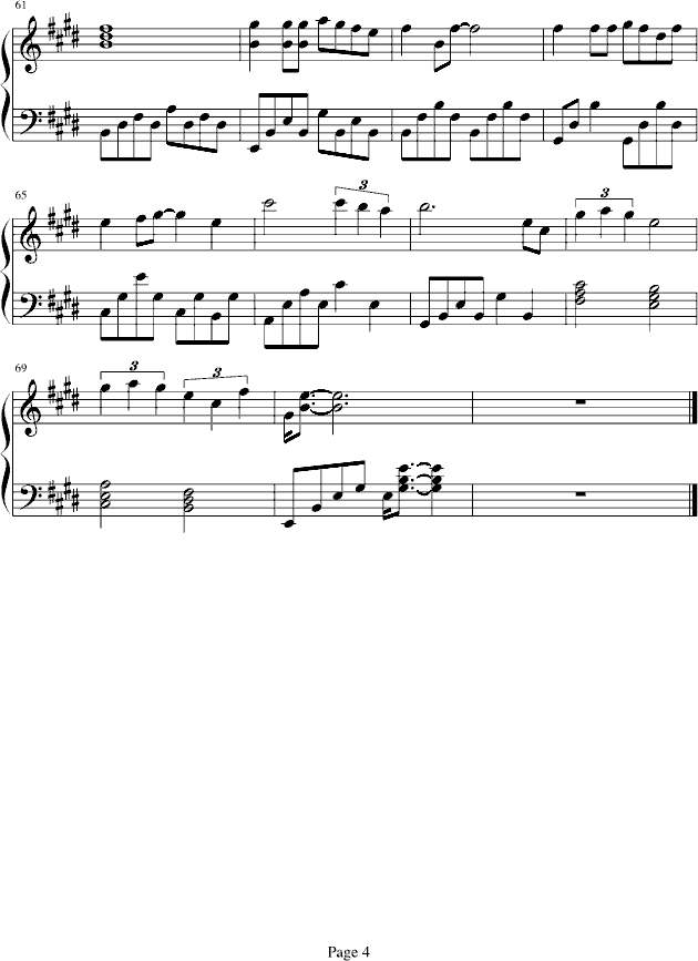 分手物语钢琴曲谱（图4）