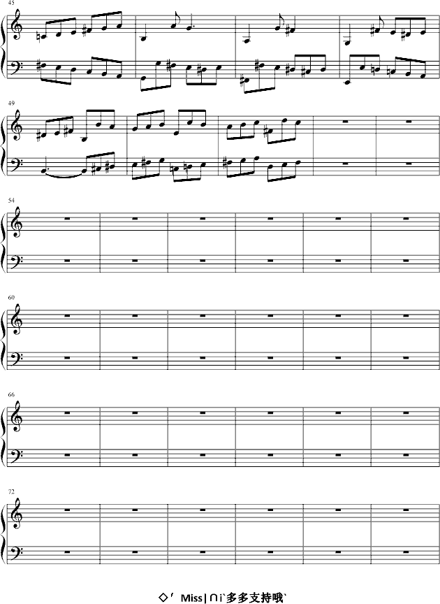 吉格 Gigue钢琴曲谱（图3）