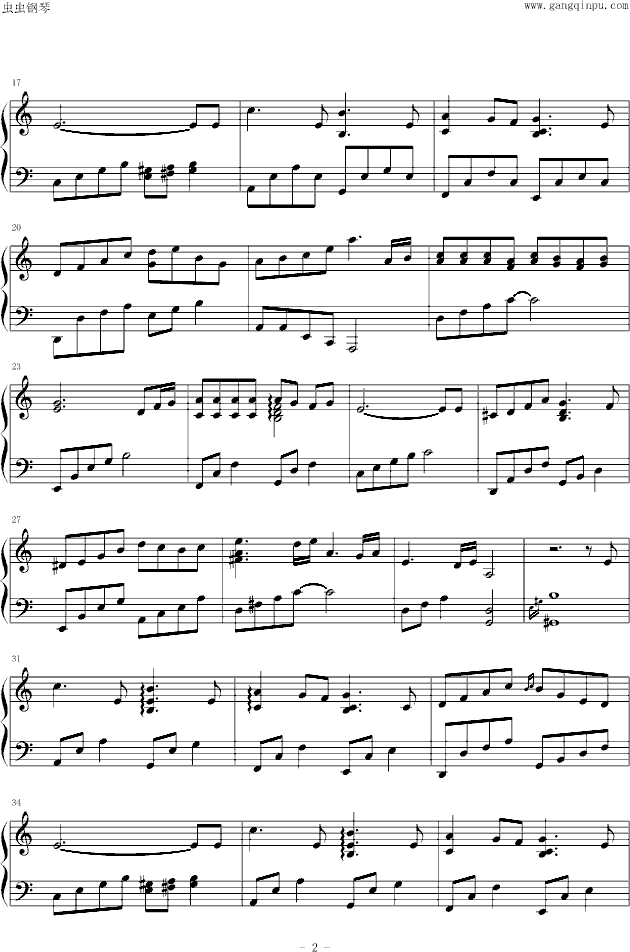 The changing seasons钢琴曲谱（图2）