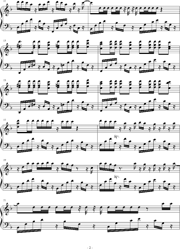 Numb-钢琴演奏版钢琴曲谱（图2）