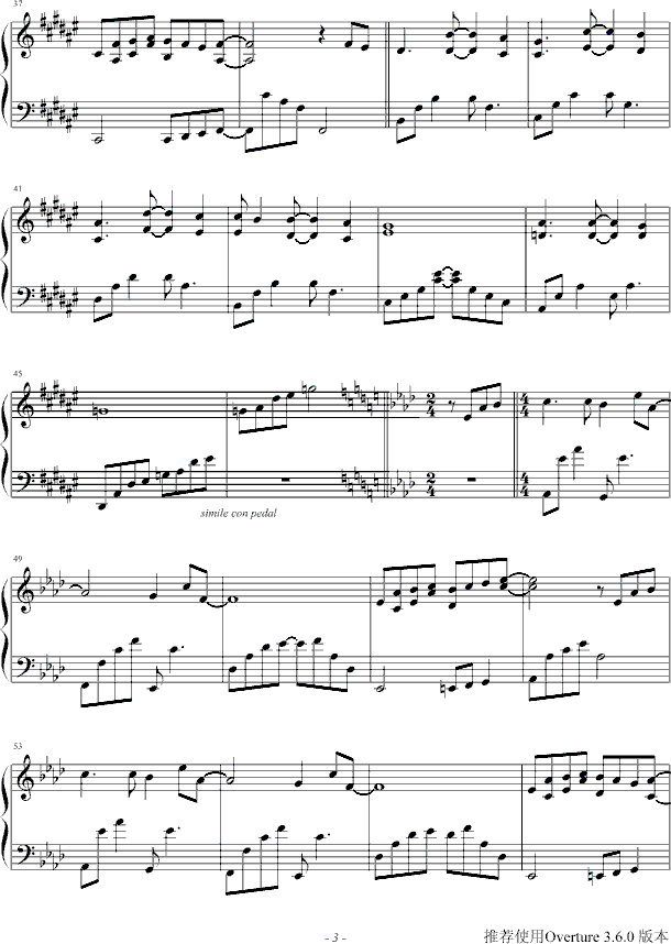 安妮的仙境钢琴曲谱（图3）