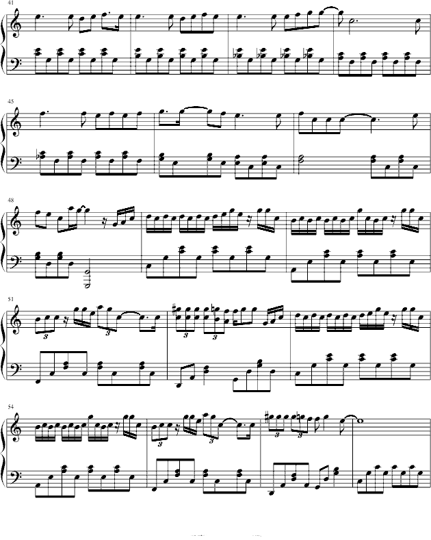 疯人愿钢琴曲谱（图3）