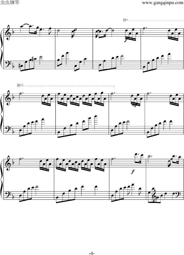 You and me钢琴曲谱（图4）