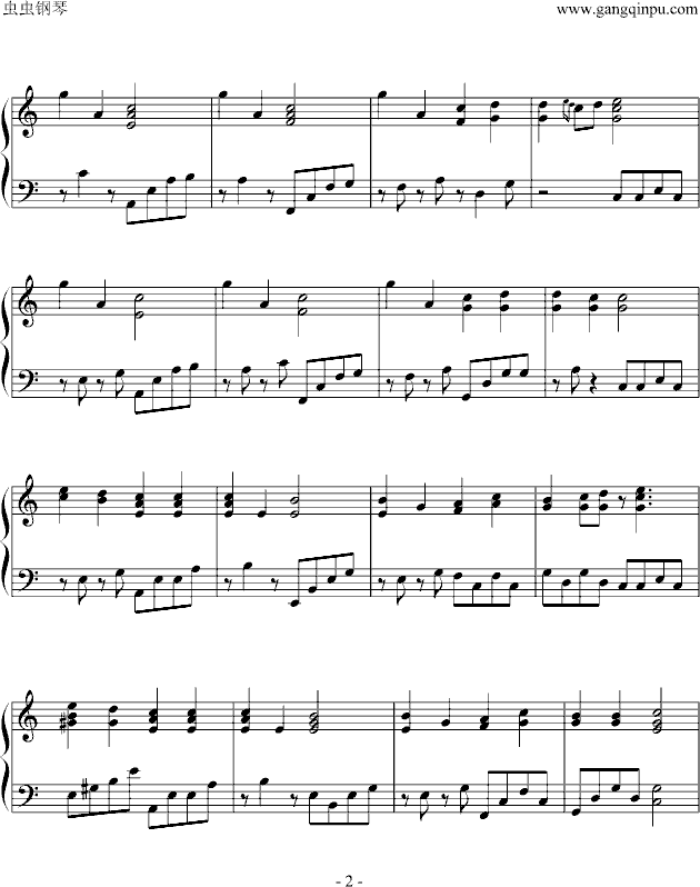 月の记忆·落语钢琴曲谱（图2）