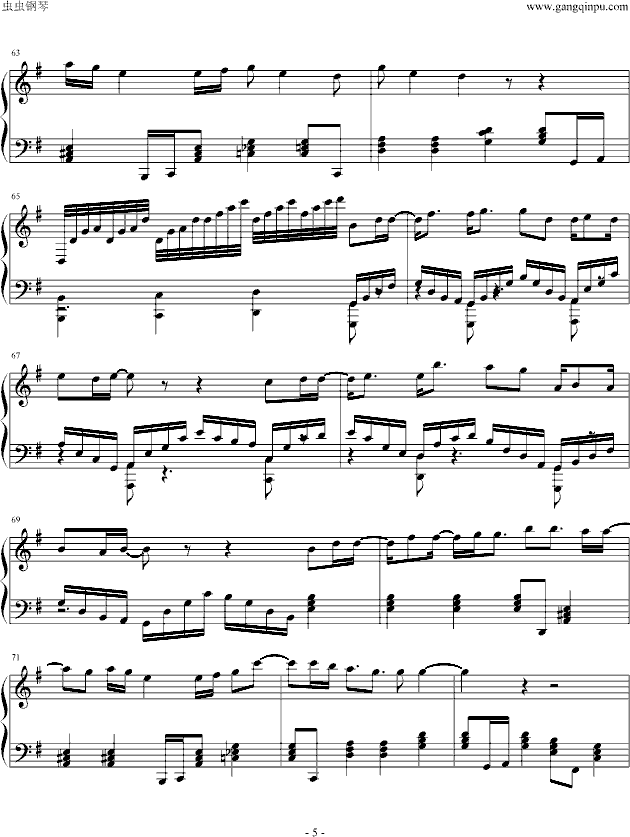 鱼钢琴曲谱（图5）