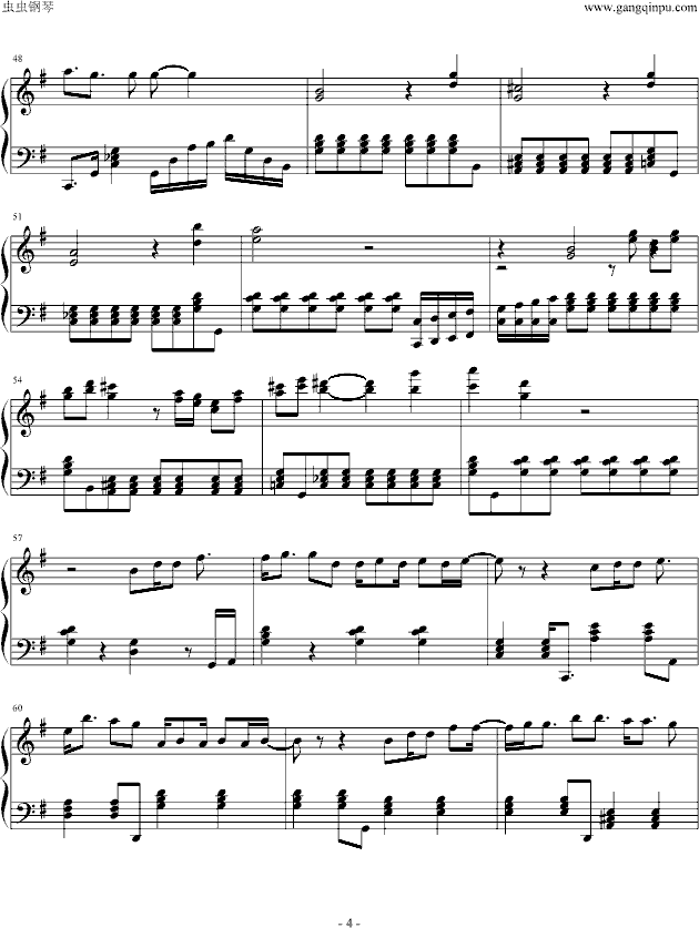 鱼钢琴曲谱（图4）