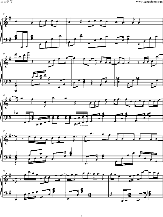鱼钢琴曲谱（图3）