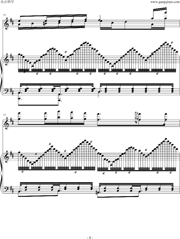 歌之翼钢琴曲谱（图8）