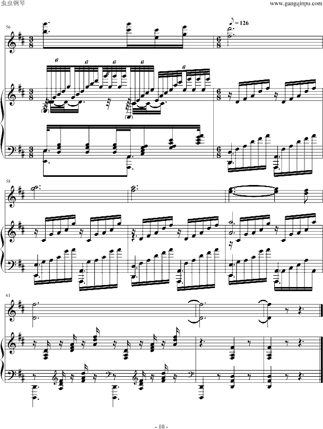 歌之翼钢琴曲谱（图9）