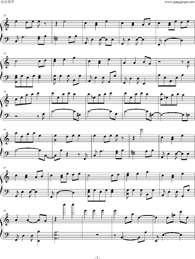 十一月的一天钢琴曲谱（图2）