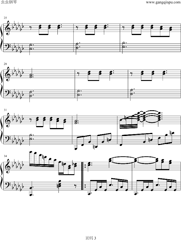 Bolero钢琴曲谱（图3）