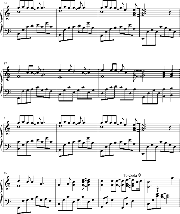 那些花儿钢琴曲谱（图3）