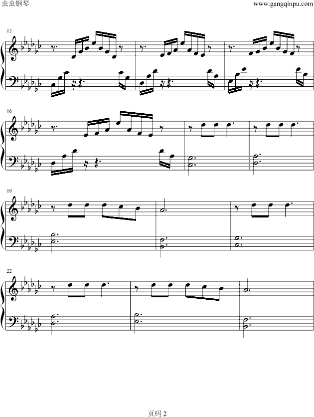 Bolero钢琴曲谱（图2）