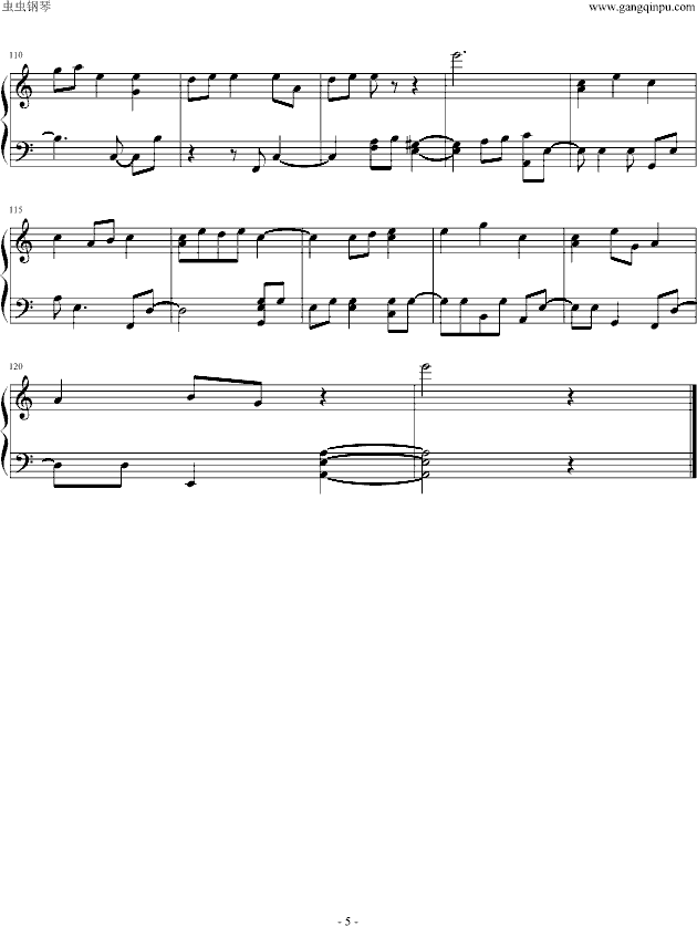 十一月的一天钢琴曲谱（图5）